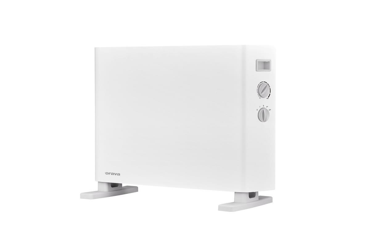 Orava EK-2007 elektrický horkovzdušný konvektor,  1250-2000 W,  52 dB,  20-25 m2,  termostat,  4 úrovně výkonu,  bílá0 