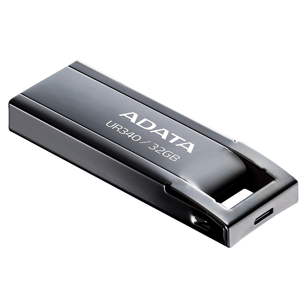 ADATA Flash Disk 32GB UR340,  USB 3.2 Dash Drive,  kov lesklá černá1 
