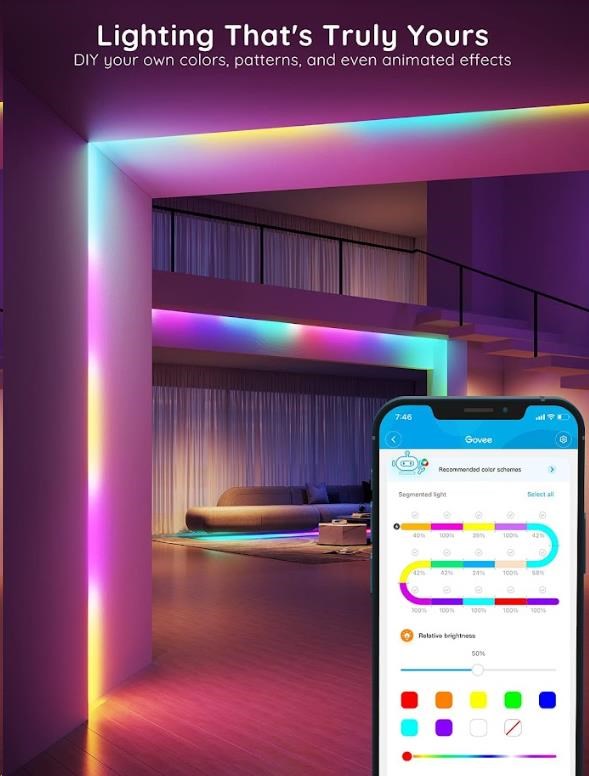 Govee WiFi RGBIC PRO Smart LED pásek 10m2 