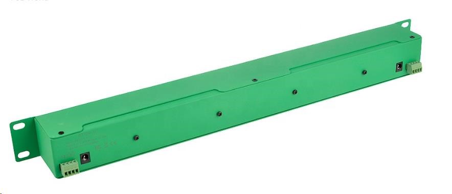 POE injektor aktivní - 24x 1Gb/ s,  stíněný,  svorkovnice,  802.3af/ at2 