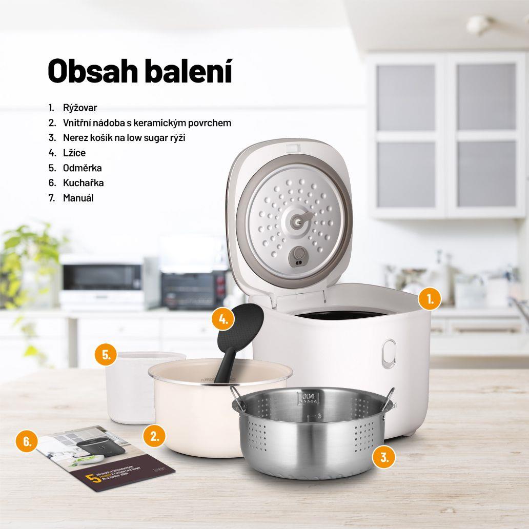 Lauben Low Sugar Rice Cooker 3000WT - rýžovar5 
