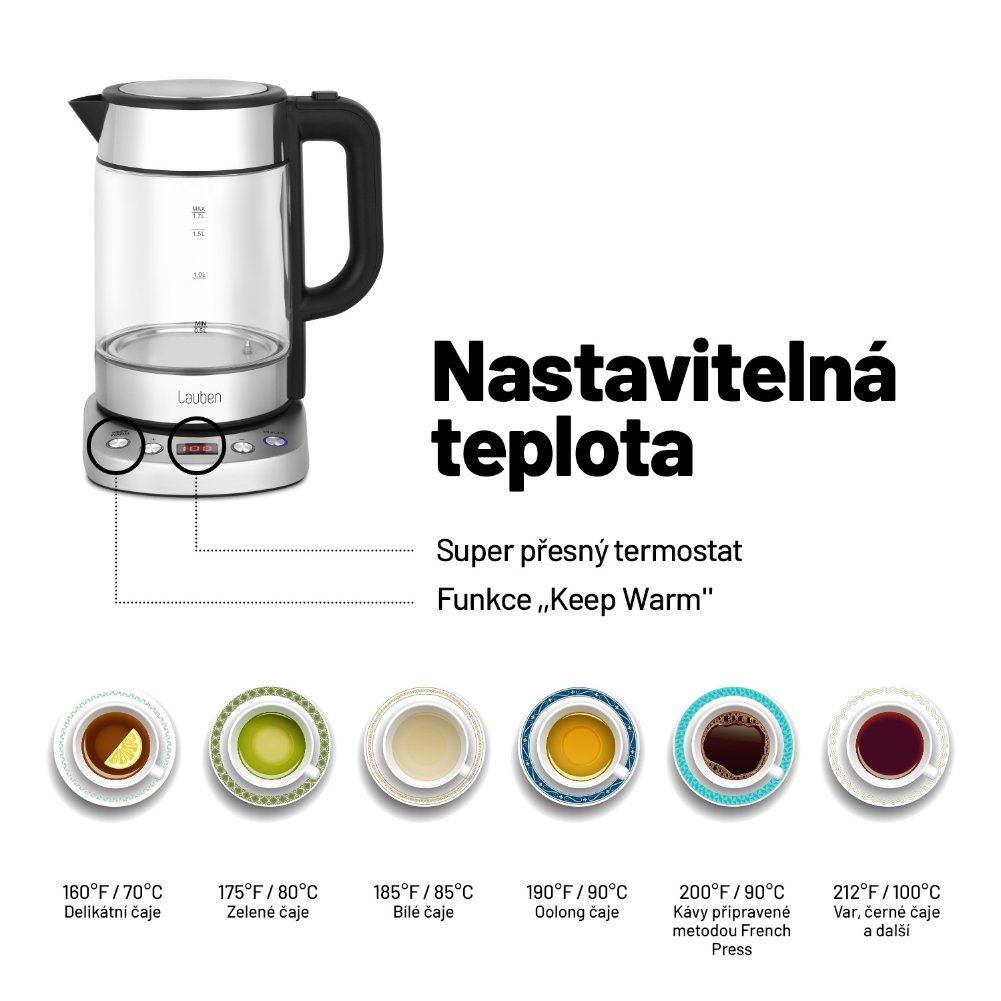 Lauben Electric Kettle EK17GS2 
