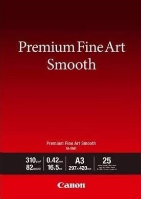 Canon fotopapír Premium Fine Art Smooth,  FA-SM2,  matný,  A3+,  310 g/ m,  25 ks0 