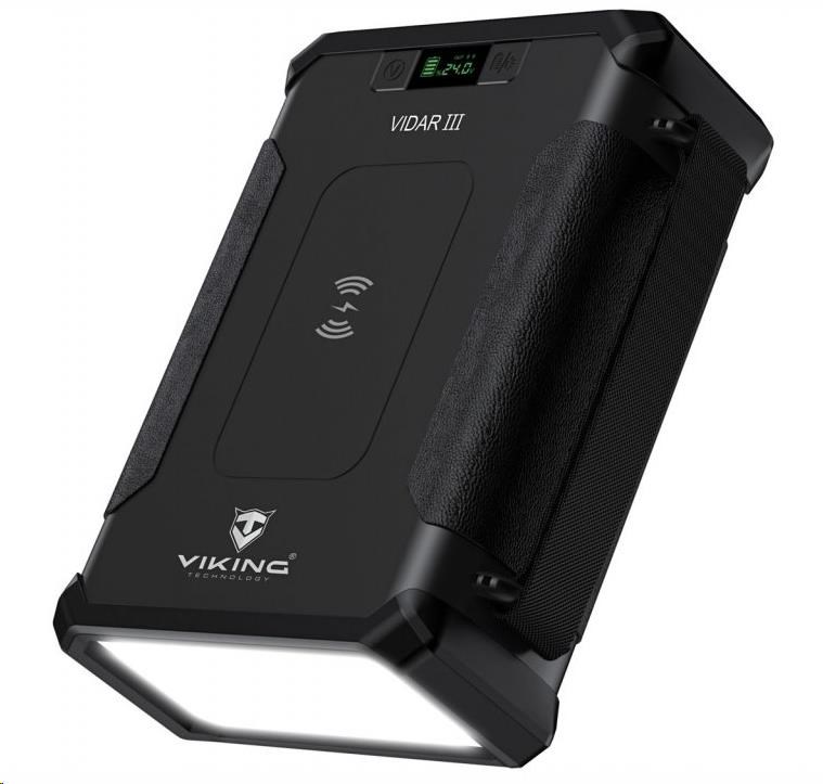 Viking outdoorová powerbanka VIDAR III,  96000 mAh,  bezdrátové nabíjení2 