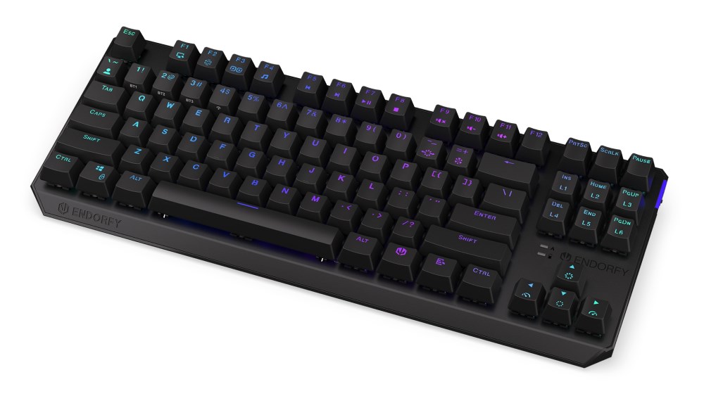 Endorfy Thock TKL Black/ Drôtové/ Bezdrôtové/ US layout/ Čierna