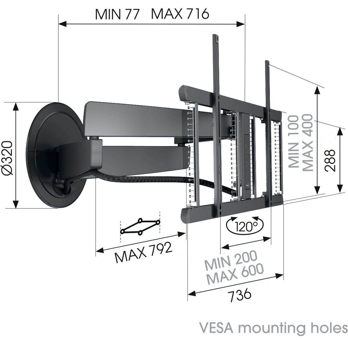 Vogel"s TVM 7675 MotionMount - elektrický držák11 