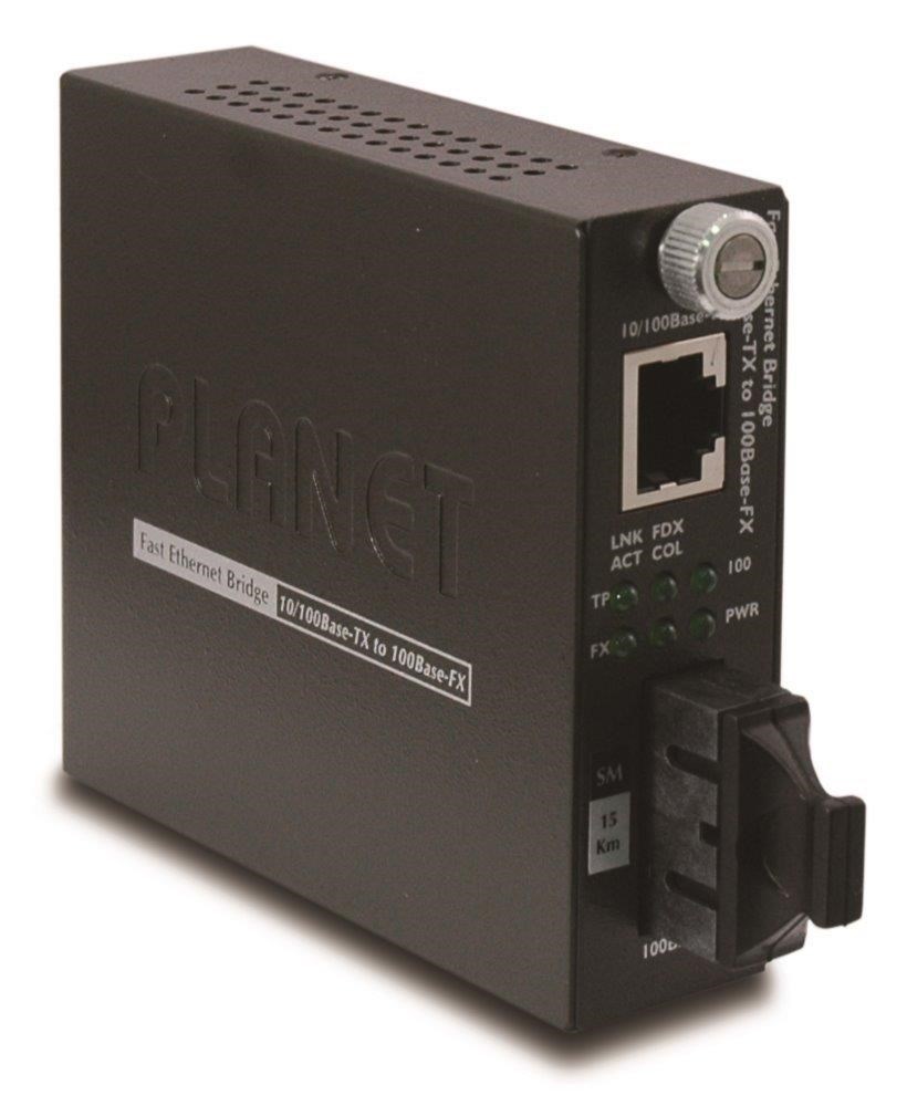 Planet Singlemode konvertor 100BaseTX-100BaseFX(SC),  15km0 