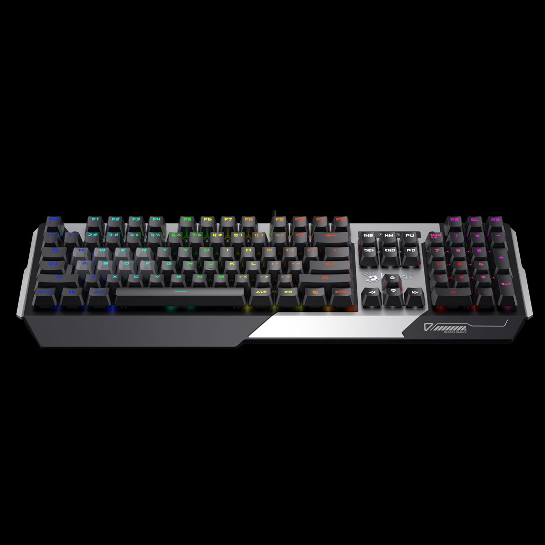 A4tech Bloody LIGHT STRIKE B865N mechanická RNBW herní klávesnice,  USB,  CZ4 