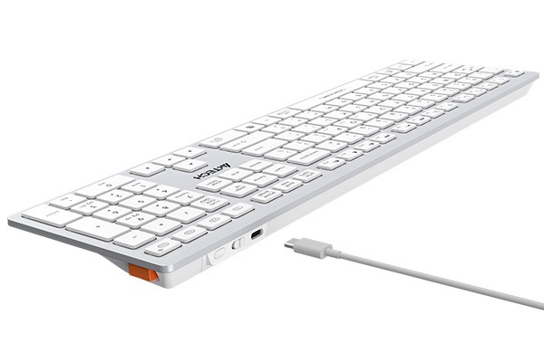 A4tech FBX50C,  bezdrátová kancelářská klávesnice,  bílá3 