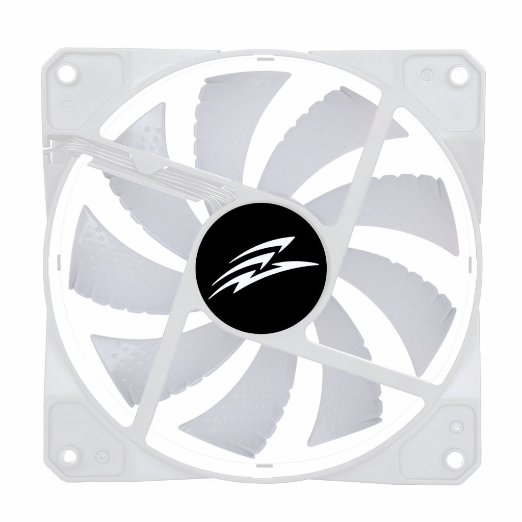 EVOLVEO 12FMW ventilátor 120mm,  ARGB ring,  bílý rám,  master2 