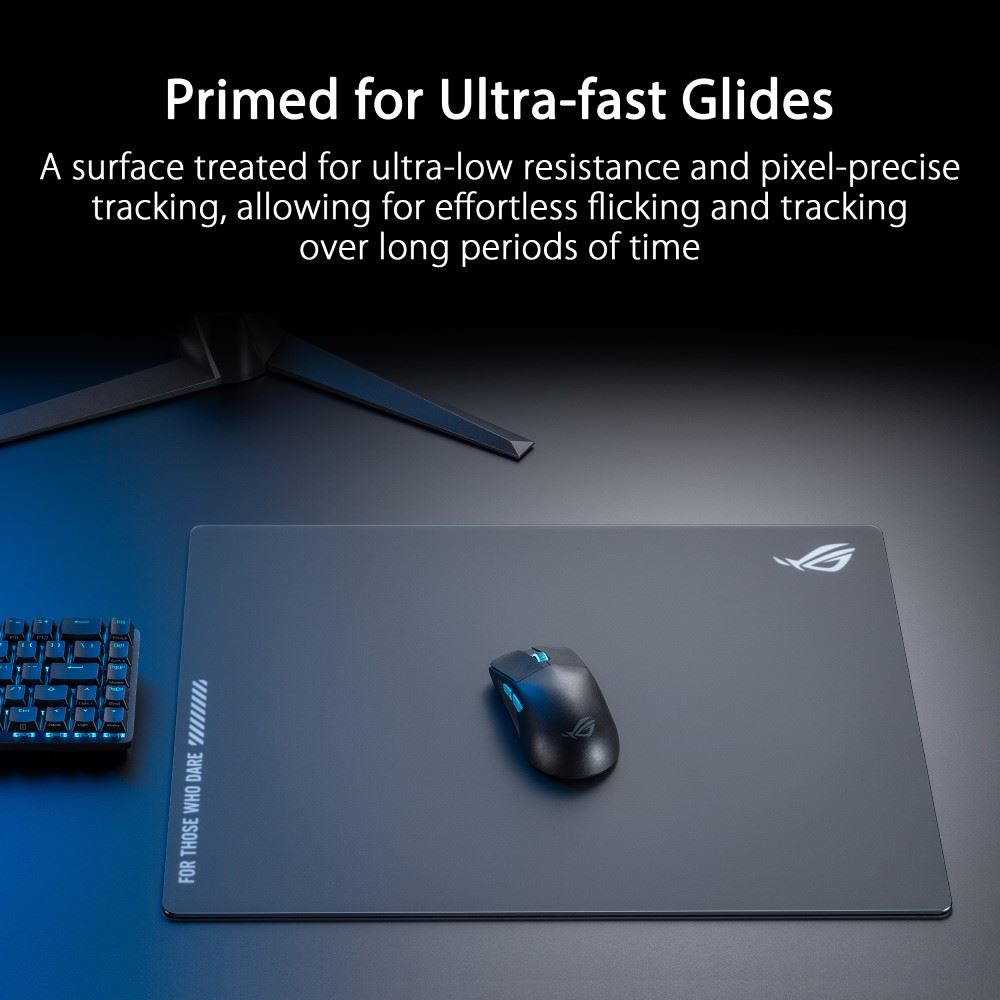 ASUS podložka pod myš ROG Moonstone ACE (vel. L /  Black),  sklo4 