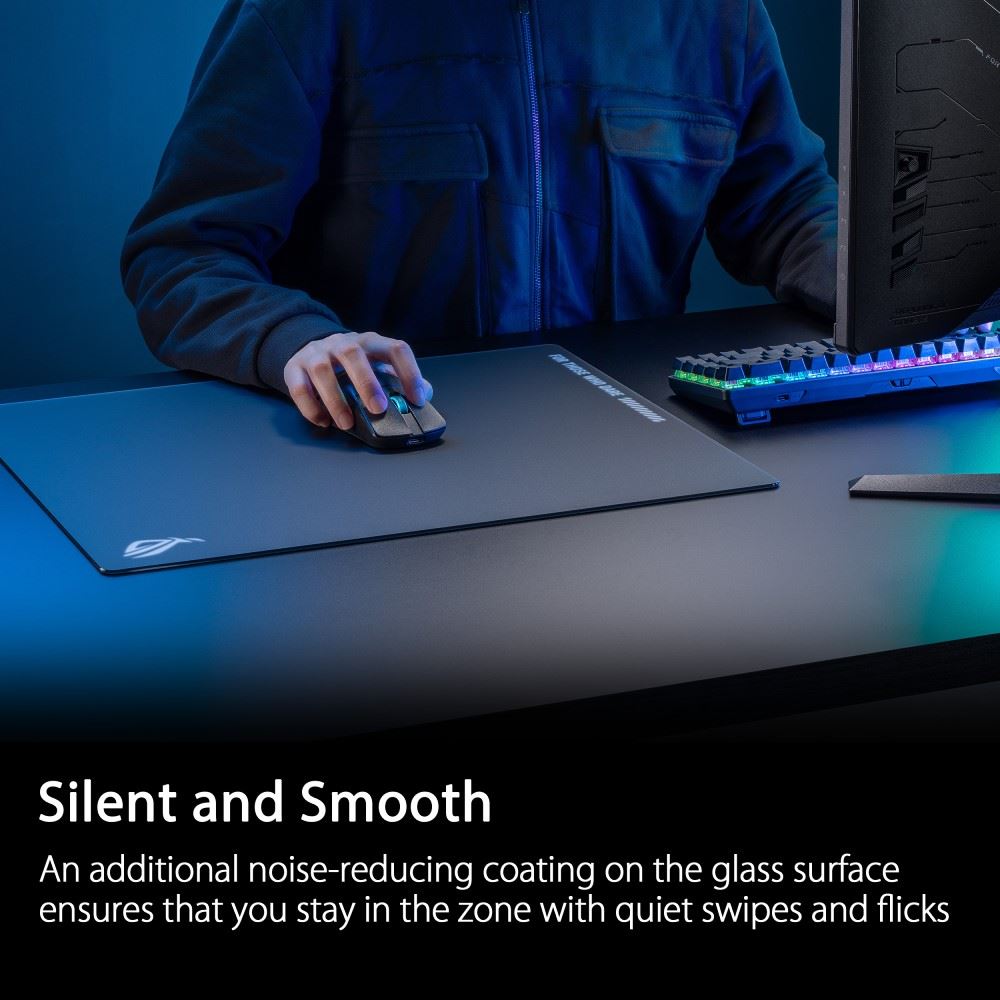 ASUS podložka pod myš ROG Moonstone ACE (vel. L /  Black),  sklo5 