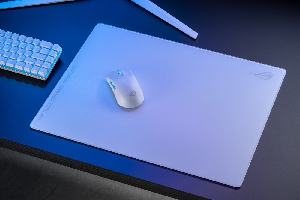 ASUS podložka pod myš ROG Moonstone ACE (vel. L /  White),  sklo4 