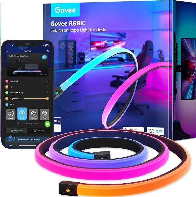 Govee Neon RGBIC LED podsvícení pro stůl0 