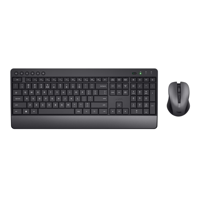 TRUST set klávesnice + myš Trezo Comfort,  bezdrátová,  USB,  US0 
