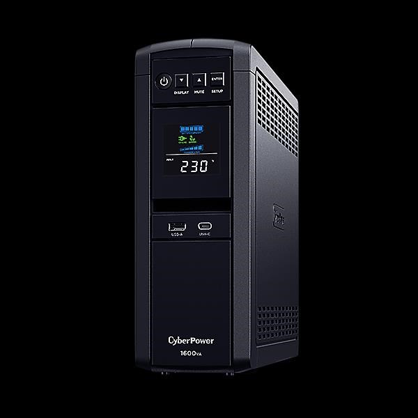 CyberPower PFC SineWave LCD GP UPS 1600VA/ 1000W,  Schuko zásuvky0 