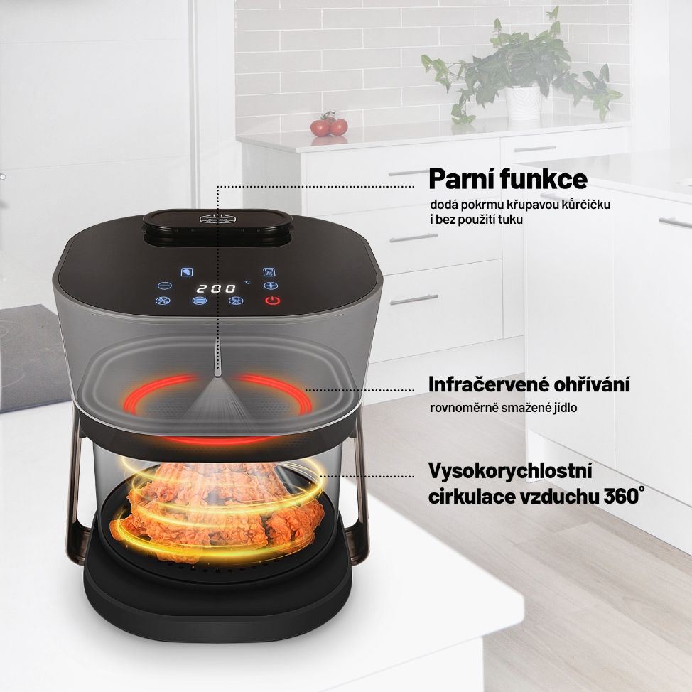 Lauben Glass&SteamAir® Fryer 4500BG1 
