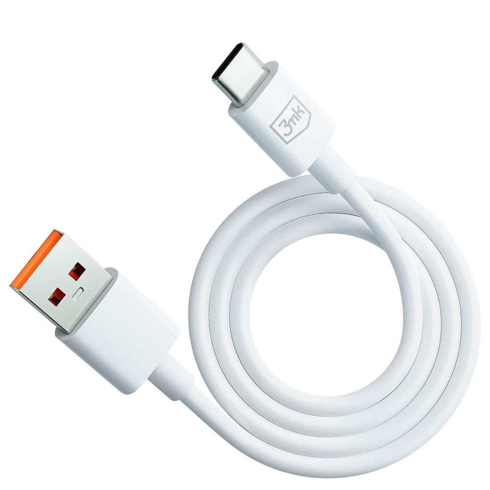 3mk datový kabel - Hyper Cable A to C 1.2m 3A,  bílá2 