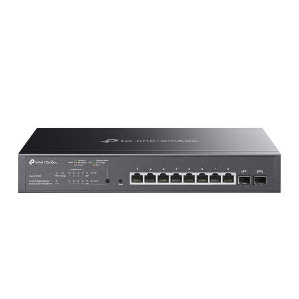 TP-Link OMADA switch SG2210MP (8xGbE, 2xSFP, 8xPoE+, 150W, fanless)0 