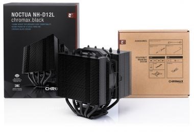NOCTUA Chladič CPU NH-D12L ch.bk,  1x 120mm,  LGA1851,  AM5,  černá1 