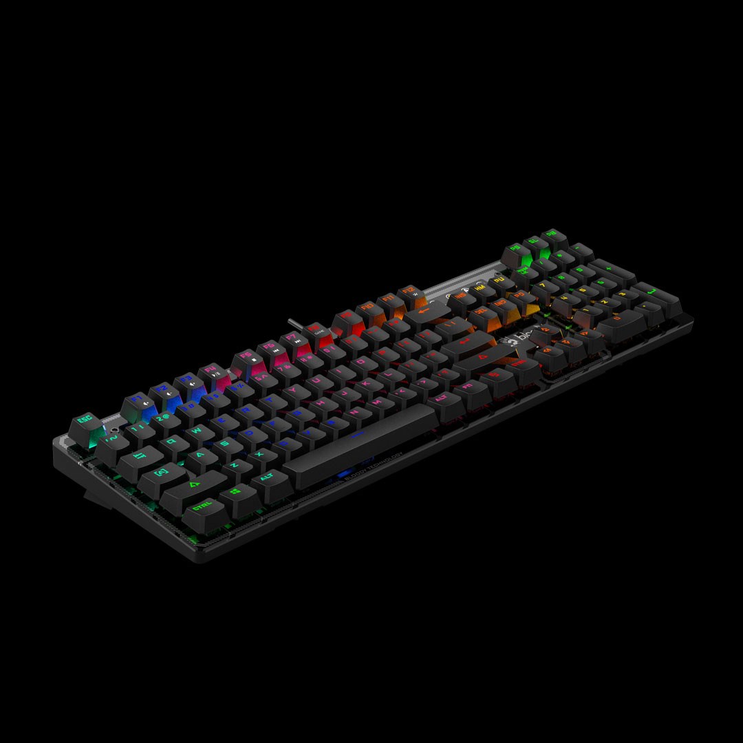 A4tech Bloody Klávesnice B750N,  herní klávesnice,  mechanická,  drátová,  Green Switch,  CZ/ SK,  Černá3 
