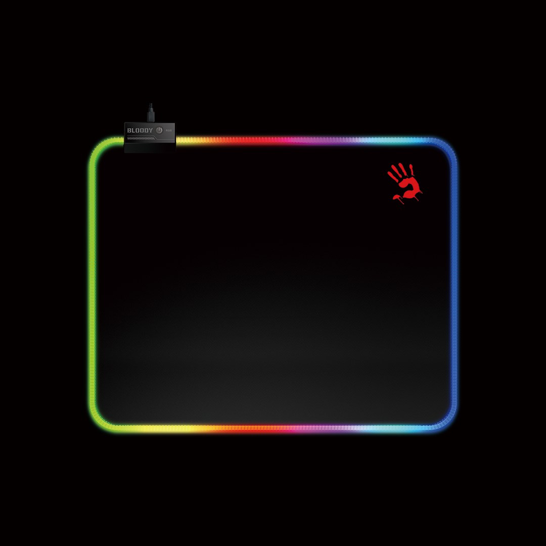A4tech Bloody Podložka pod myš MP-45N,  vel. L (450×400mm),  RGB,  Černá0 