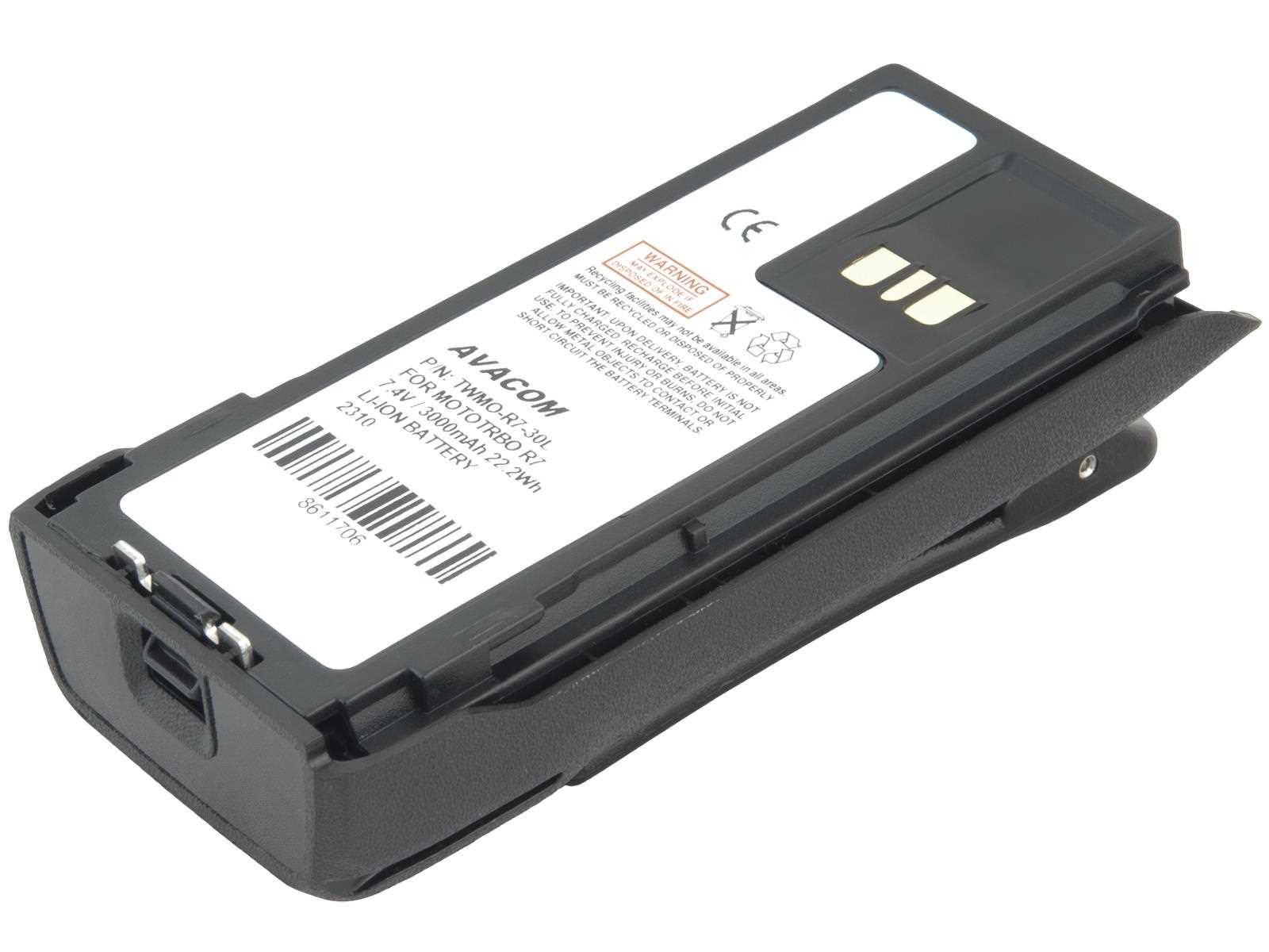 AVACOM baterie pro radiostanice Motorola MOTOTRBO R7,  R7a Li-Ion 7, 4V 3000mAh1 