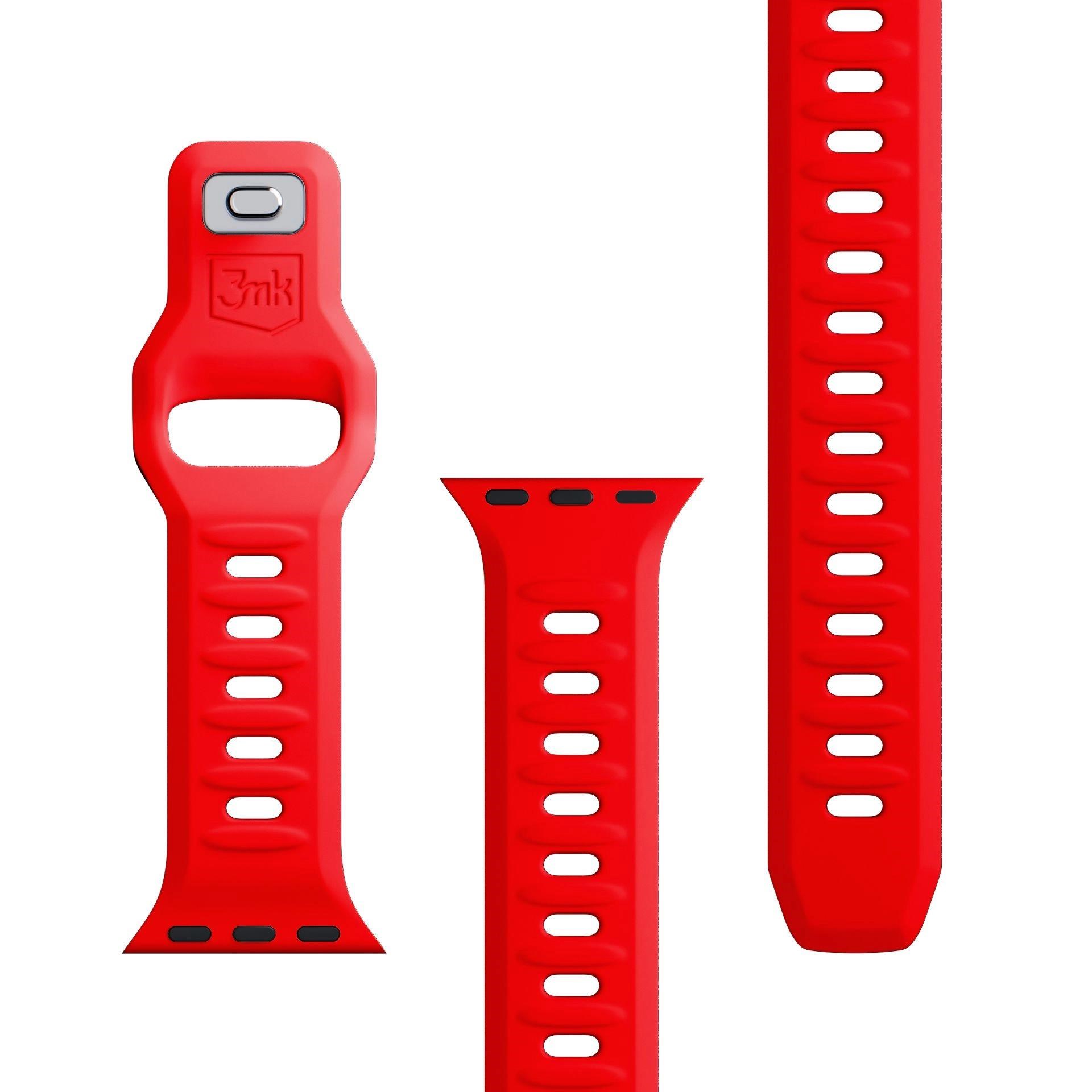 3mk řemínek Watch Strap pro Apple 38/ 40/ 41 mm Red7 