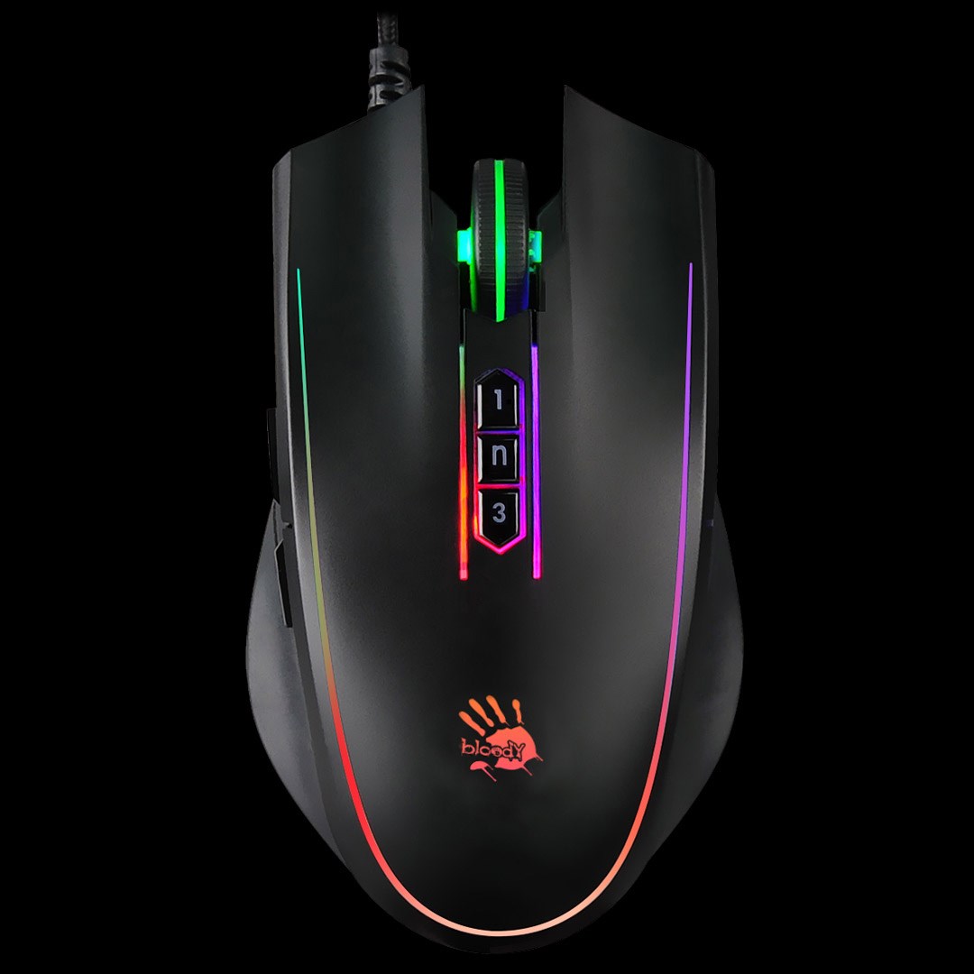 A4tech Bloody Podsvícená herní myš P81S Activated,  8000 DPI,  USB,  Core 3,  černá0 