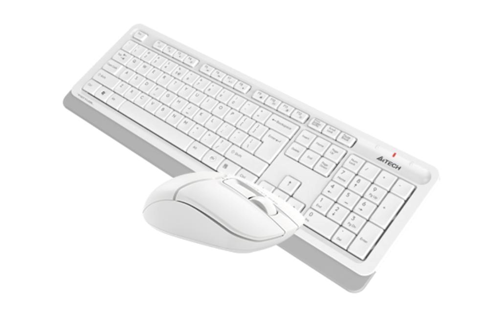 A4tech Set klávesnice+myš FG1012,  Bezdrátový,  US,  bílá3 