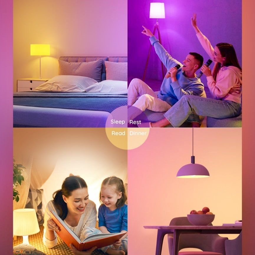 Govee Smart žárovka RGBWW 12W-85W 1200lm E27 Long Life,  Matter3 