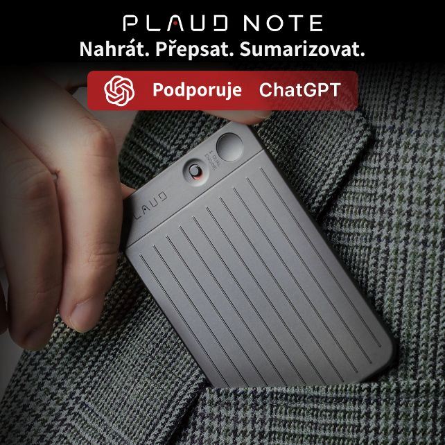 PLAUD NOTE Black - AI záznamník5 