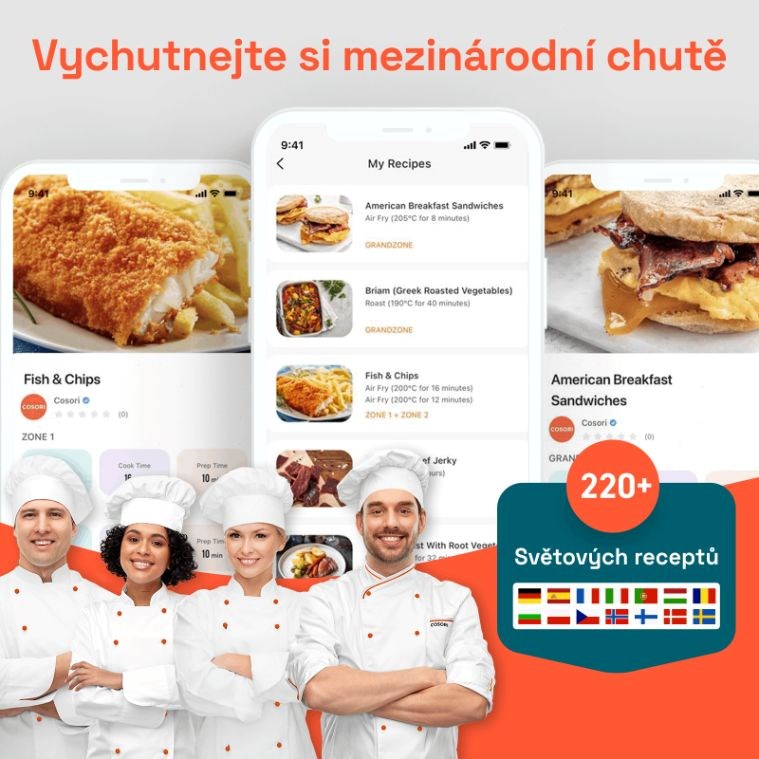 Cosori TF101S Dual blaze TwinFry 10l hozkovzdušná fritéza2 