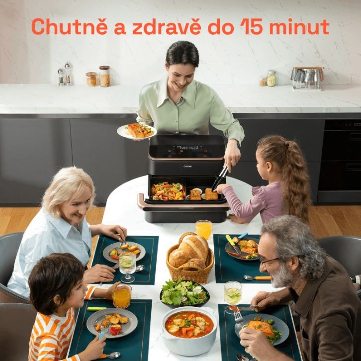 Cosori TF101S Dual blaze TwinFry 10l hozkovzdušná fritéza9 