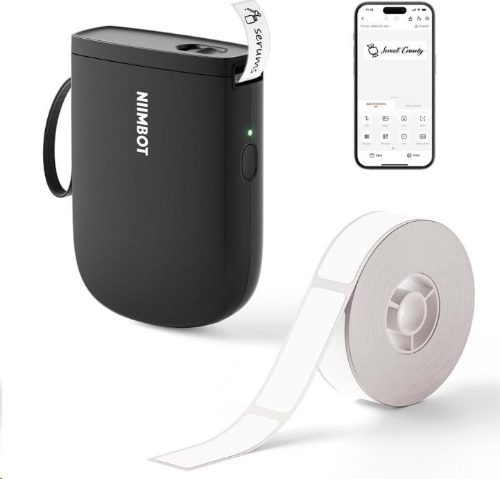 Niimbot Tiskárna štítků D11-H Smart,  černá + role štítků 160 ks0 
