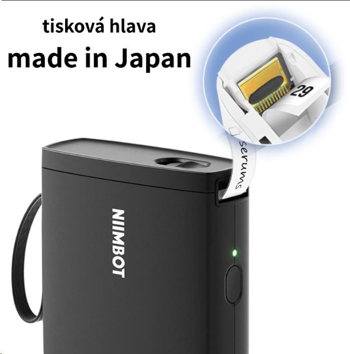 Niimbot Tiskárna štítků D11-H Smart,  černá + role štítků 160 ks3 