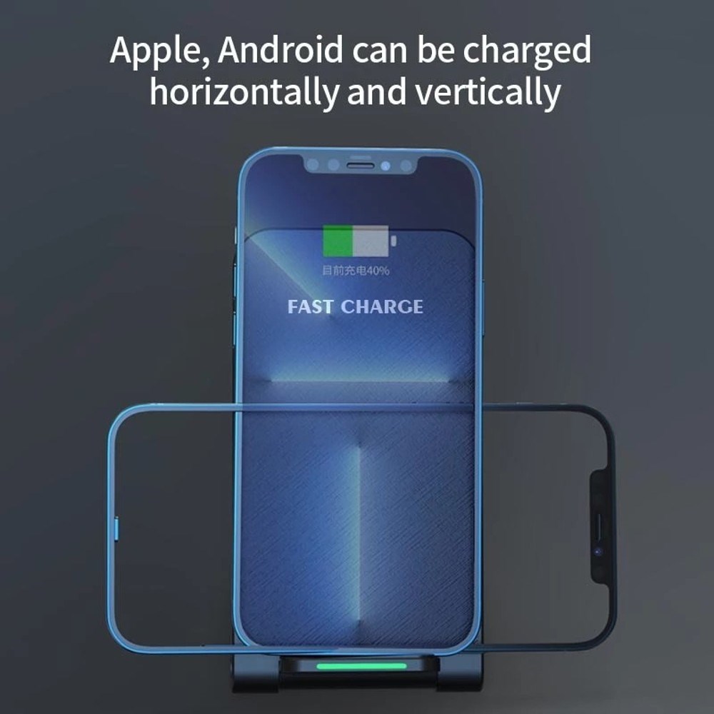 1stCOOL bezdrátová QI nabíječka H18,  skládací stojánek,  USB-C,  bílá3 