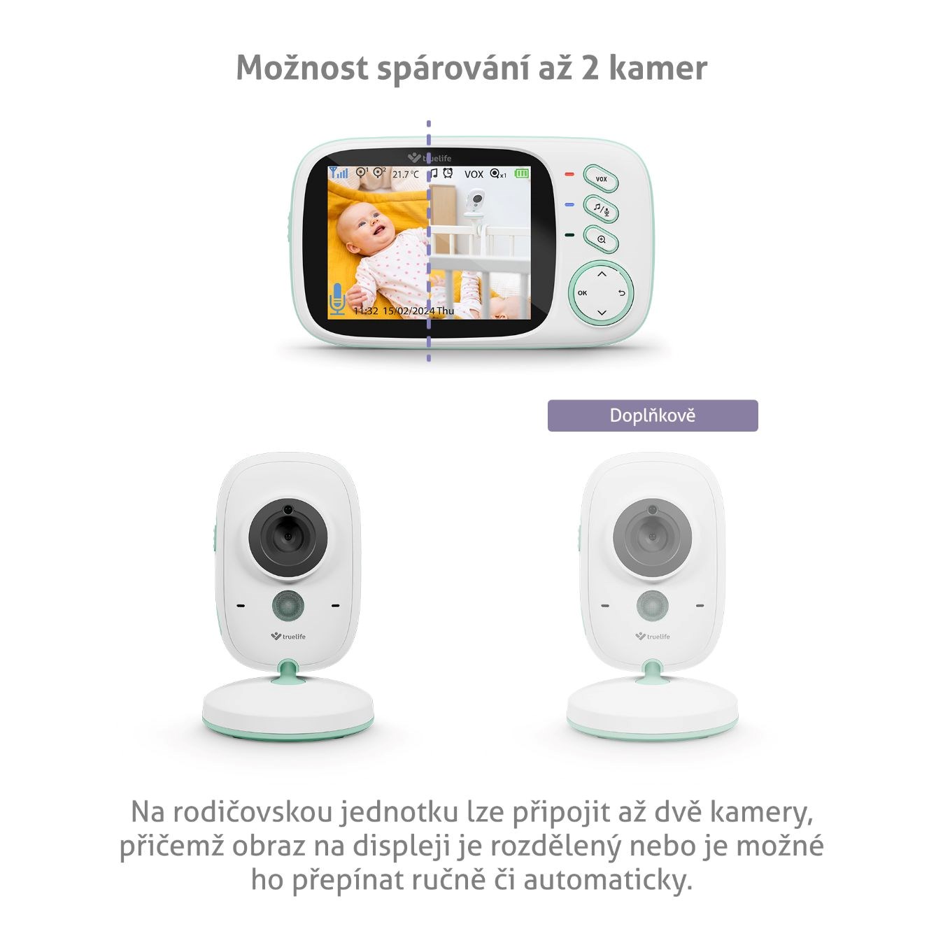 TrueLife NannyCam H32 Pro - digitální video chůvička2 