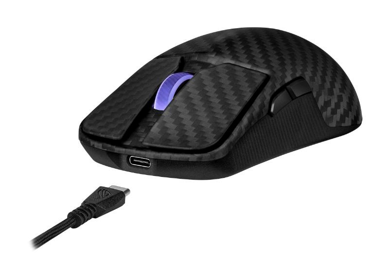 ASUS Herní myš ROG Harpe Ace Extreme,  Bezdrátová BT,  RF 2.4GHz,  černá5 