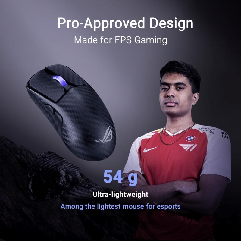 ASUS Herní myš ROG Harpe Ace Extreme,  Bezdrátová BT,  RF 2.4GHz,  černá7 