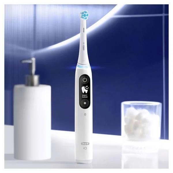 Oral-B iO Series 6s elektrický zubní kartáček,  časovač,  tlakový senzor,  5 programů,  aplikace Oral-B,  bílá2 
