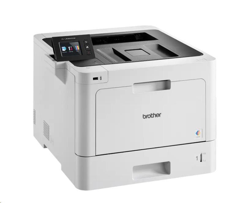 BAZAR - BROTHER tiskárna color laserová HLL-8360CDW- A4, 31ppm,  2400x600,  USB 2.0,  LAN,  WiFi,  250+50listů - open box2 