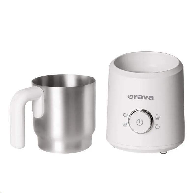 Orava elektrický zpěňovač mléka,  500 W,  4 volitelné programy,  350 ml,  bílá2 