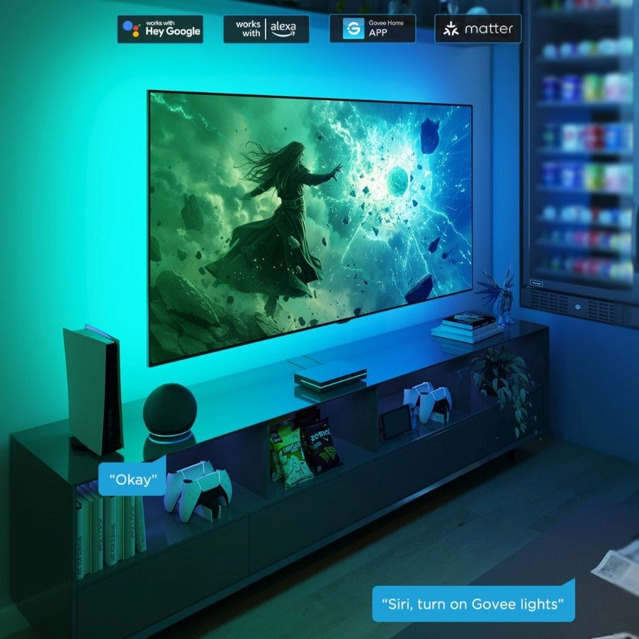 Govee AI Sync Box 2 Smart TV RGBICW podsvětlení 55-65
