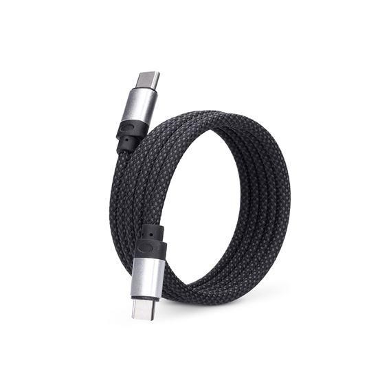 Solight magnetický USB-C 3.1 kabel,  USB-C konektor - USB-C konektor,  1m1 