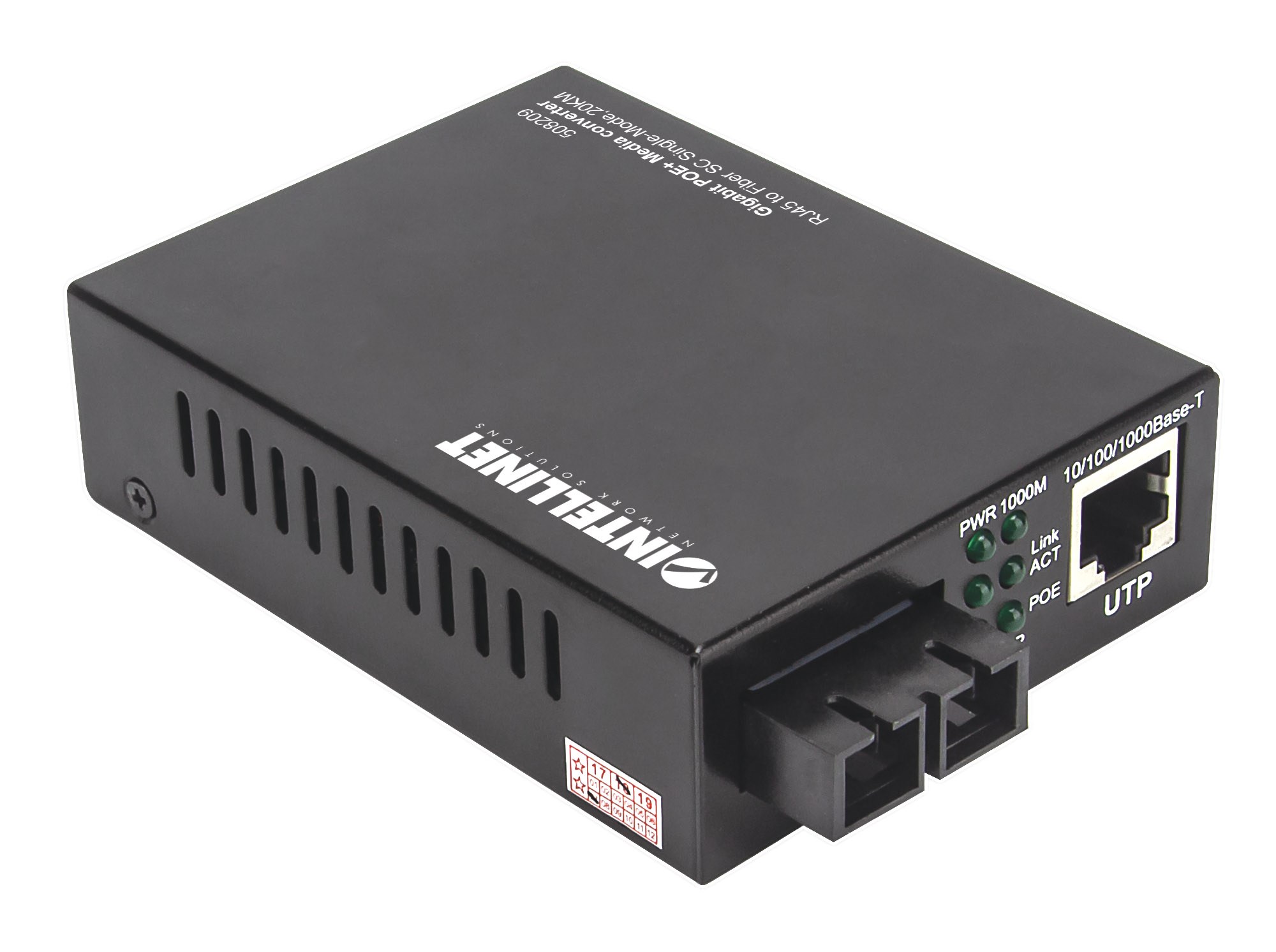 Intellinet Gigabit Ethernet RJ45 na SFP konvertor,  10/ 100/ 1000Base-TX na SFP slot2 