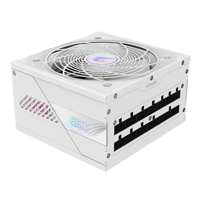 GIGABYTE zdroj AE850PM PG5,  850W,  80+ Platinum,  120mm fan,  bílá6 