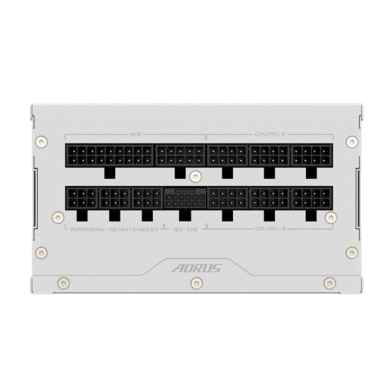 GIGABYTE zdroj AE850PM PG5,  850W,  80+ Platinum,  120mm fan,  bílá0 