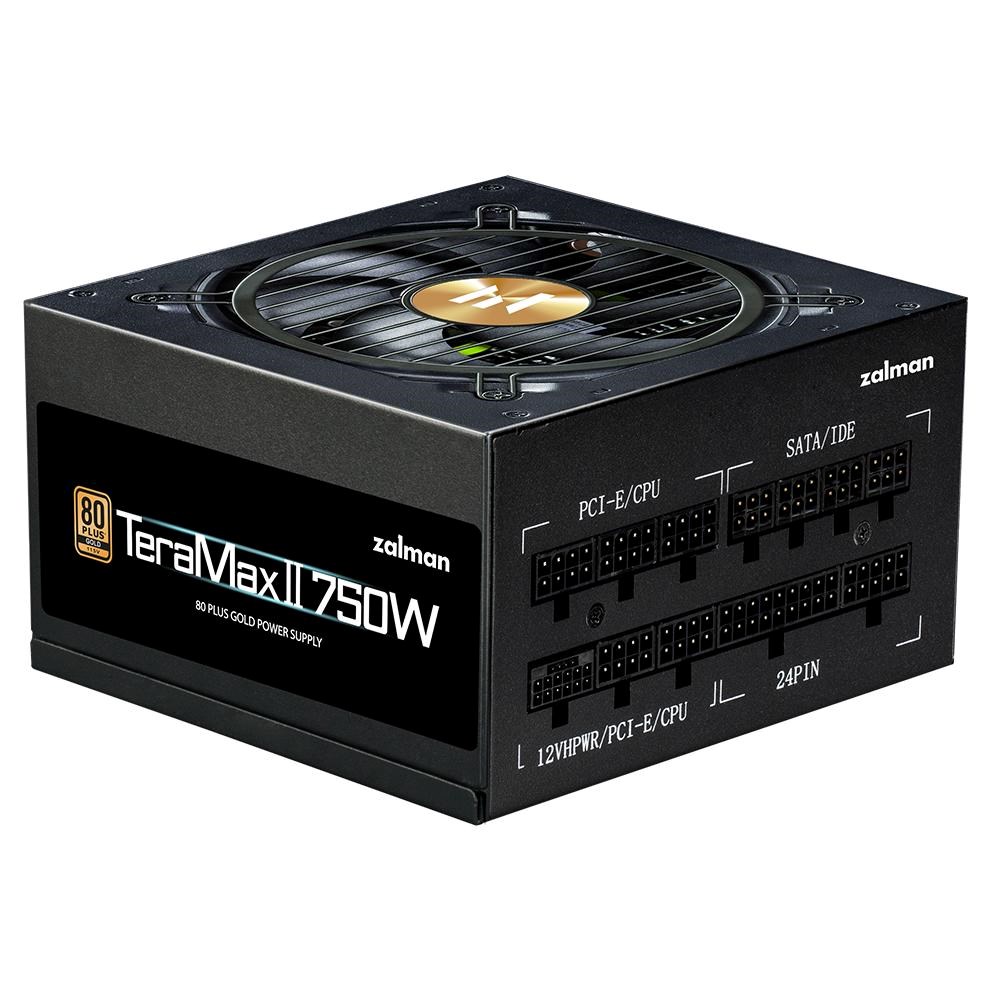 ZALMAN zdroj TeraMax II,  750W,  120mm,  80Plus Gold,  Plně Modulární,  ATX 3.0,  černá0 