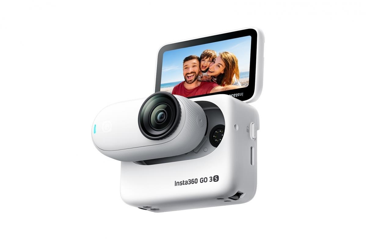 Insta360 GO 3S - 128GB miniaturní magnetická akční kamera,  bílá0 